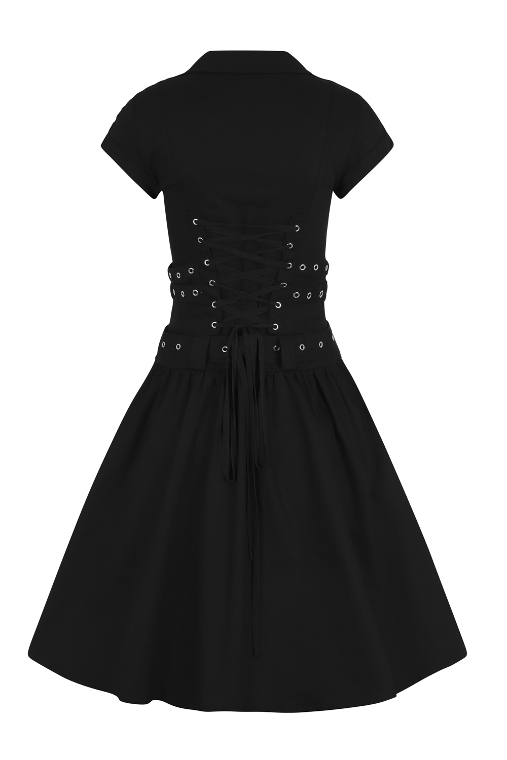 Black Emo Punk Long Dress